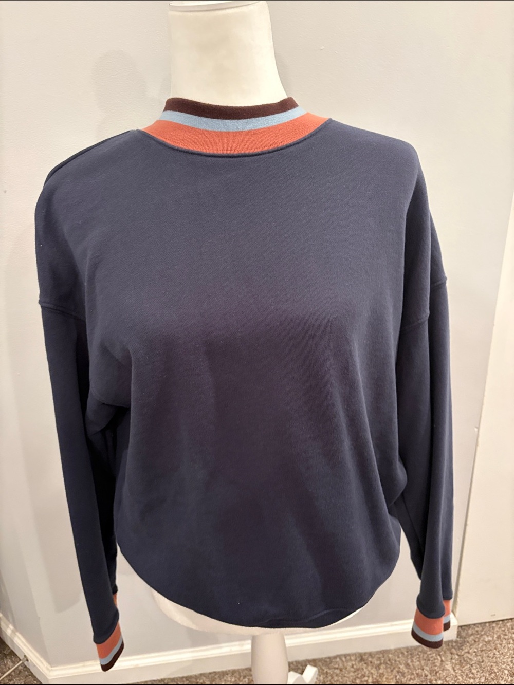 Madewell Ladies Sweatshirt Navy Med